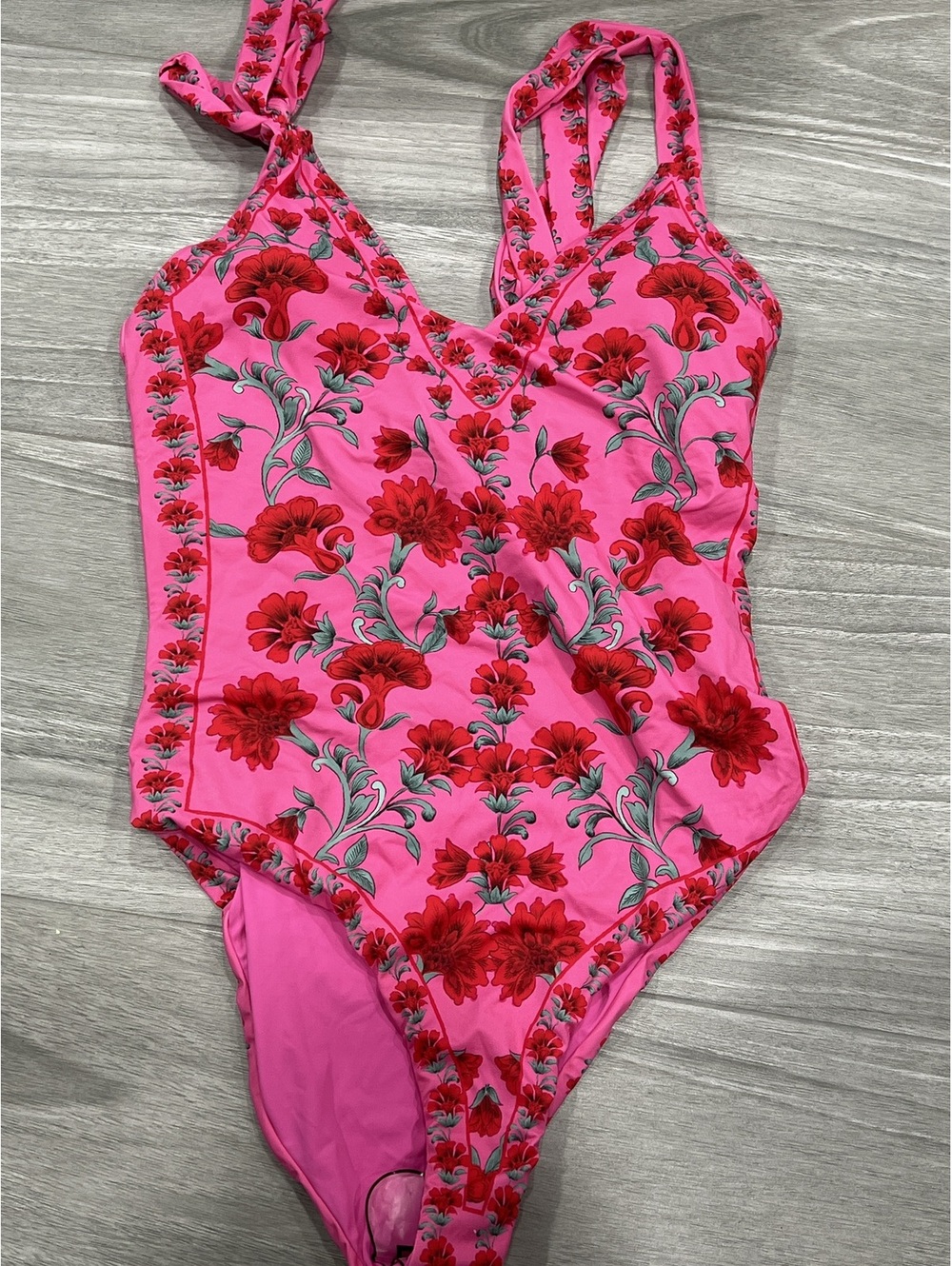Beach Riot Akira One Piece Redwood Floral - Picture 3 of 6